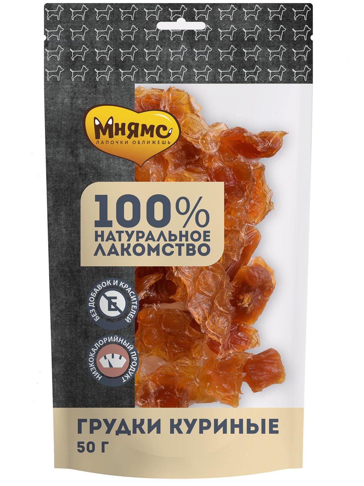 

Лакомство для собак Мнямс, грудки куриные, 50 шт по 50 г
