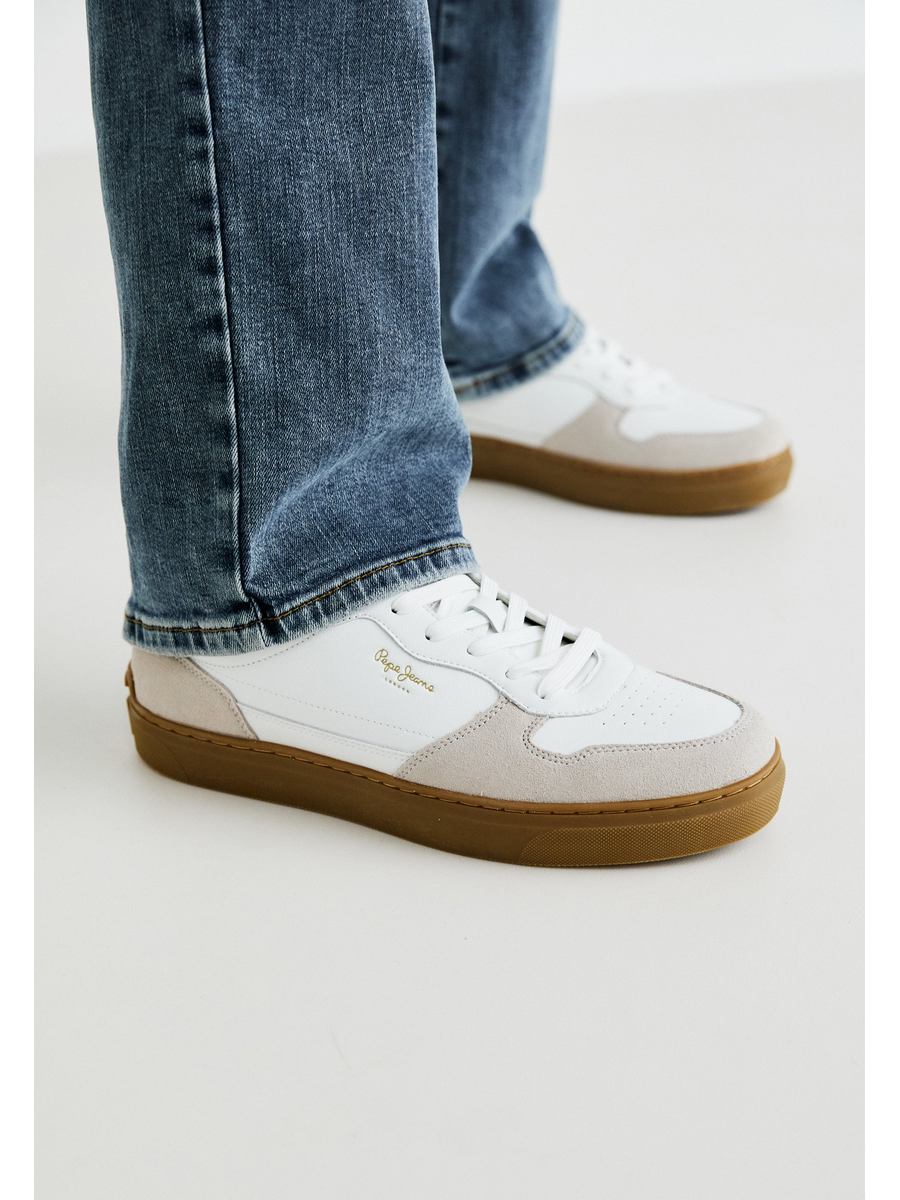 

Кеды мужские Pepe Jeans London PE112O0DI бежевые 40 EU, Бежевый, PE112O0DI