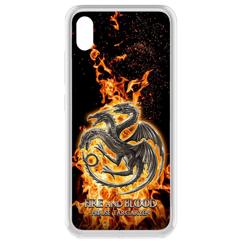 

Чехол-накладка Krutoff Clear Case Игра Престолов Дом Таргариен для Vivo Y91c, Прозрачный