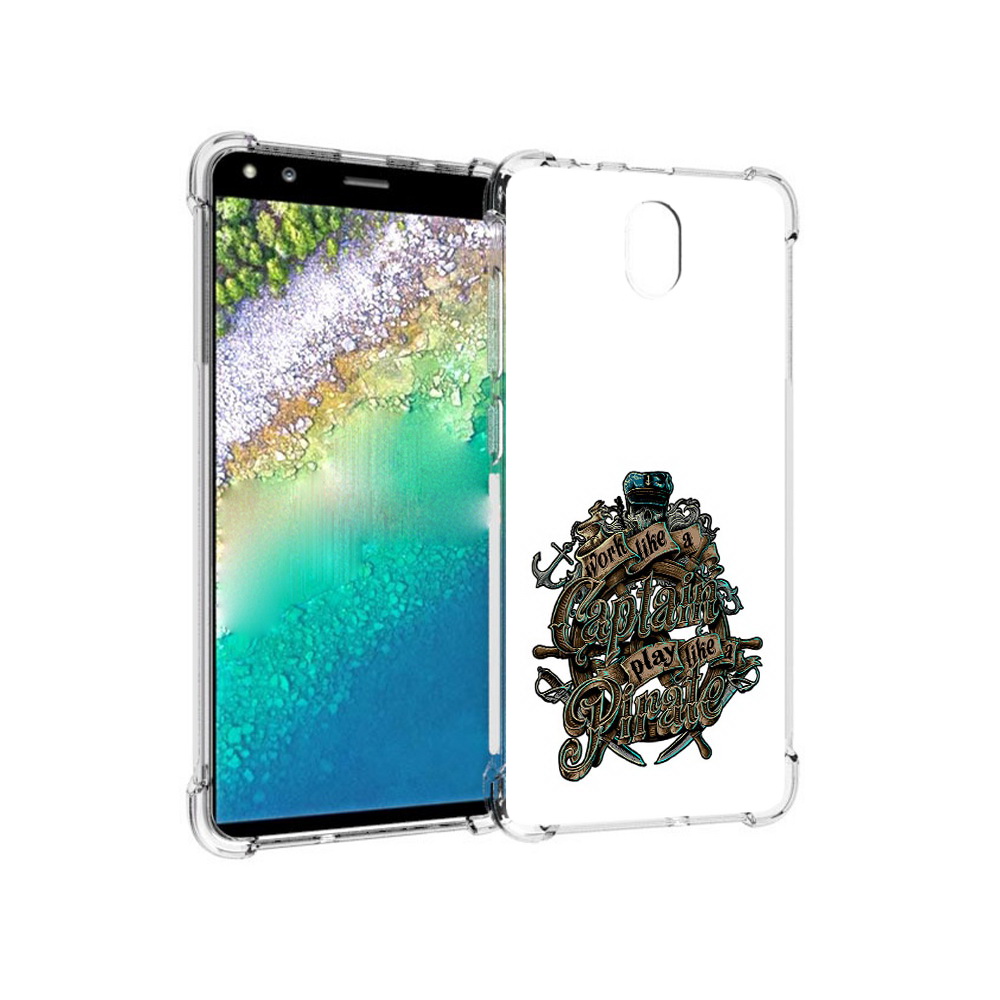 

Чехол MyPads Tocco для Nokia C01 Plus капитан пиратов (PT161800.114.385), Прозрачный, Tocco