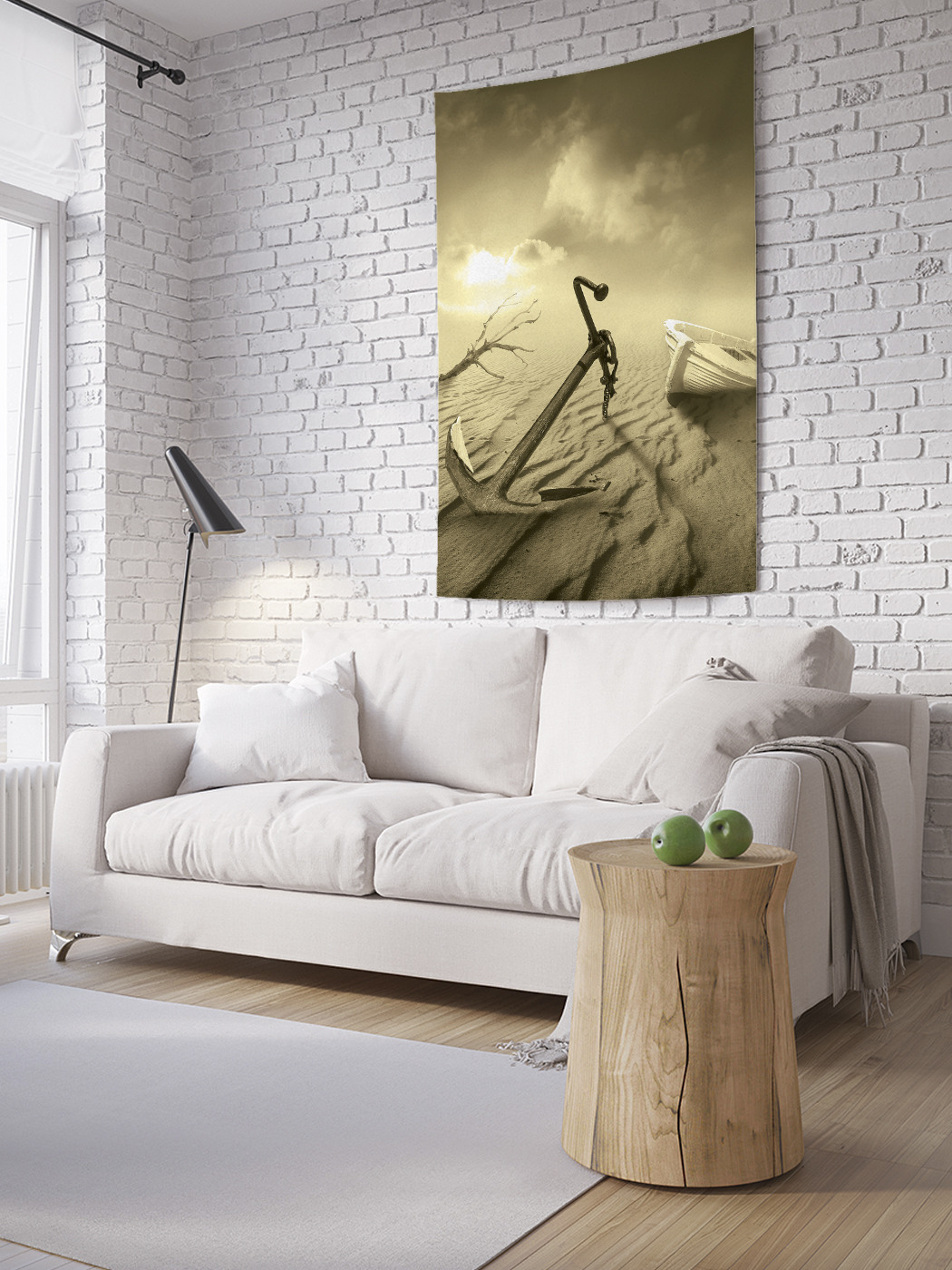 

Вертикальное фотопанно на стену JoyArty Высохшее море 100x150 см, Высохшее море