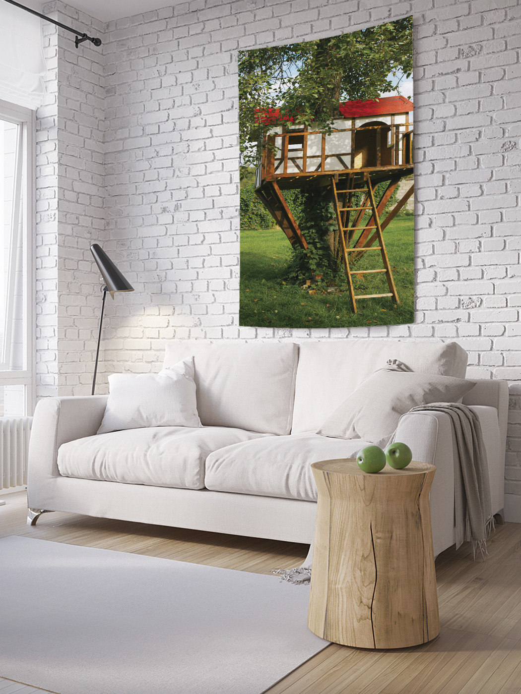 

Вертикальное фотопанно на стену JoyArty Домик на дереве 100x150 см, Домик на дереве