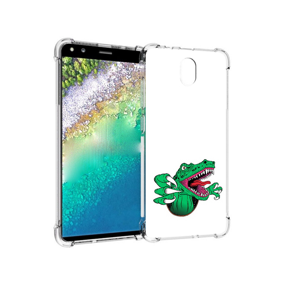 

Чехол MyPads Tocco для Nokia C01 Plus крокодил (PT161800.114.417), Прозрачный, Tocco