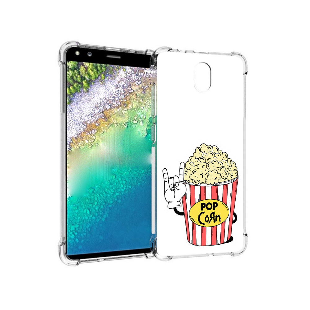 

Чехол MyPads Tocco для Nokia C01 Plus крутой попкорн (PT161800.114.427), Прозрачный, Tocco