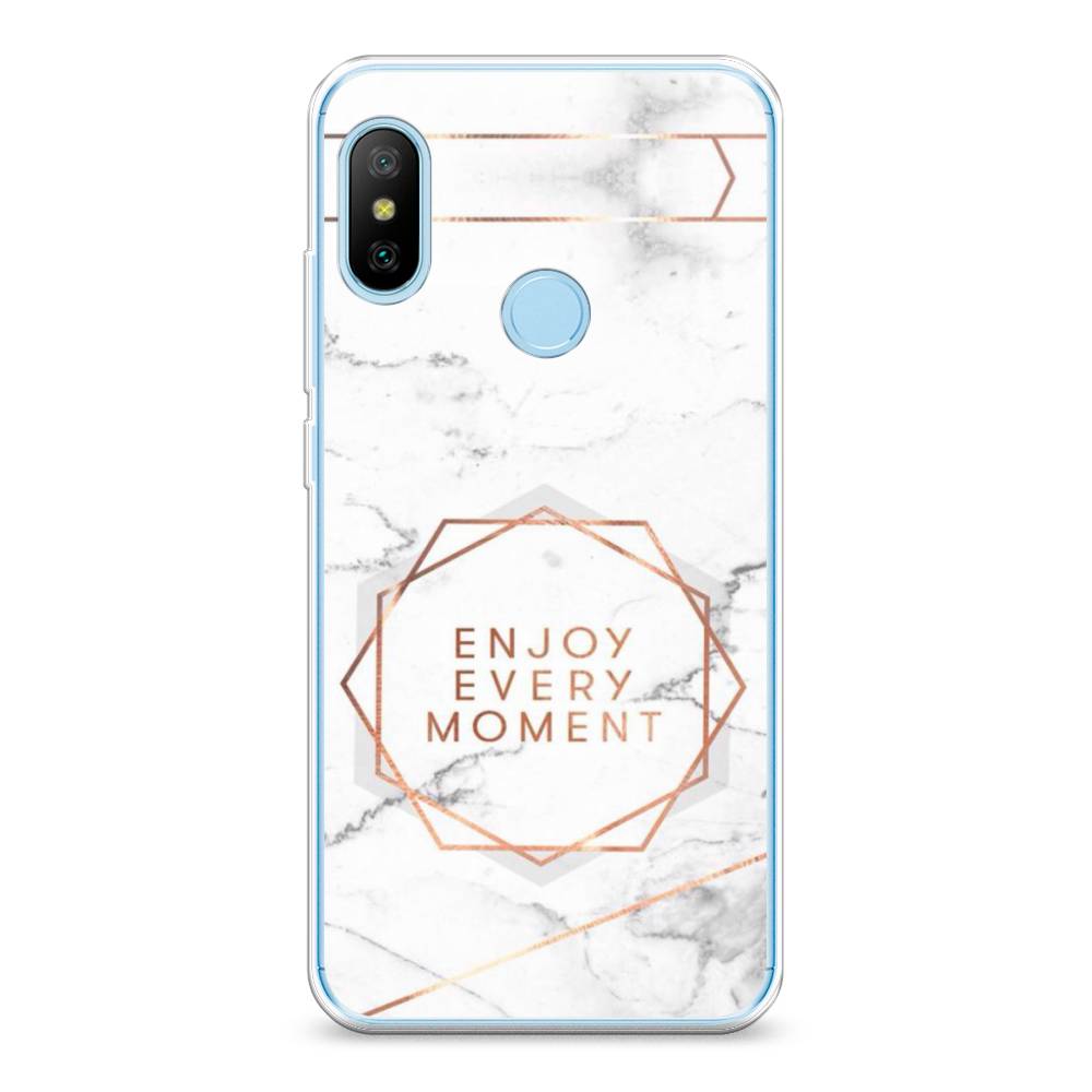 

Чехол Awog на Xiaomi Redmi 6 Pro/6 Plus/Mi A2 Lite "Enjoy every moment мрамор", Разноцветный, 34250-7