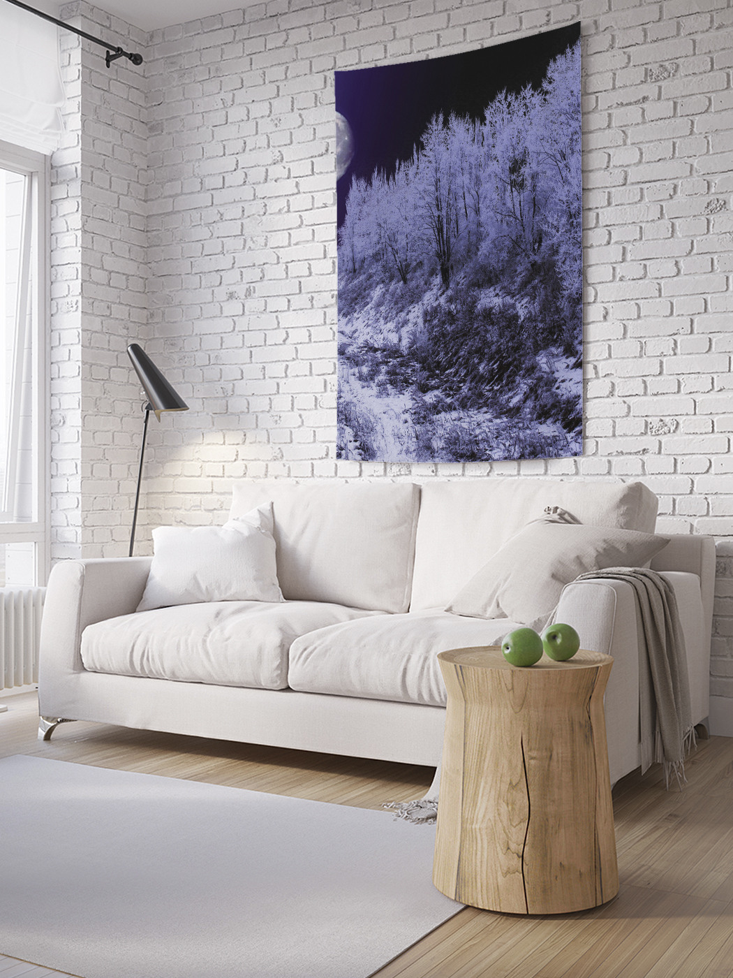 

Вертикальное фотопанно на стену JoyArty Зимние ночи 100x150 см, Зимние ночи