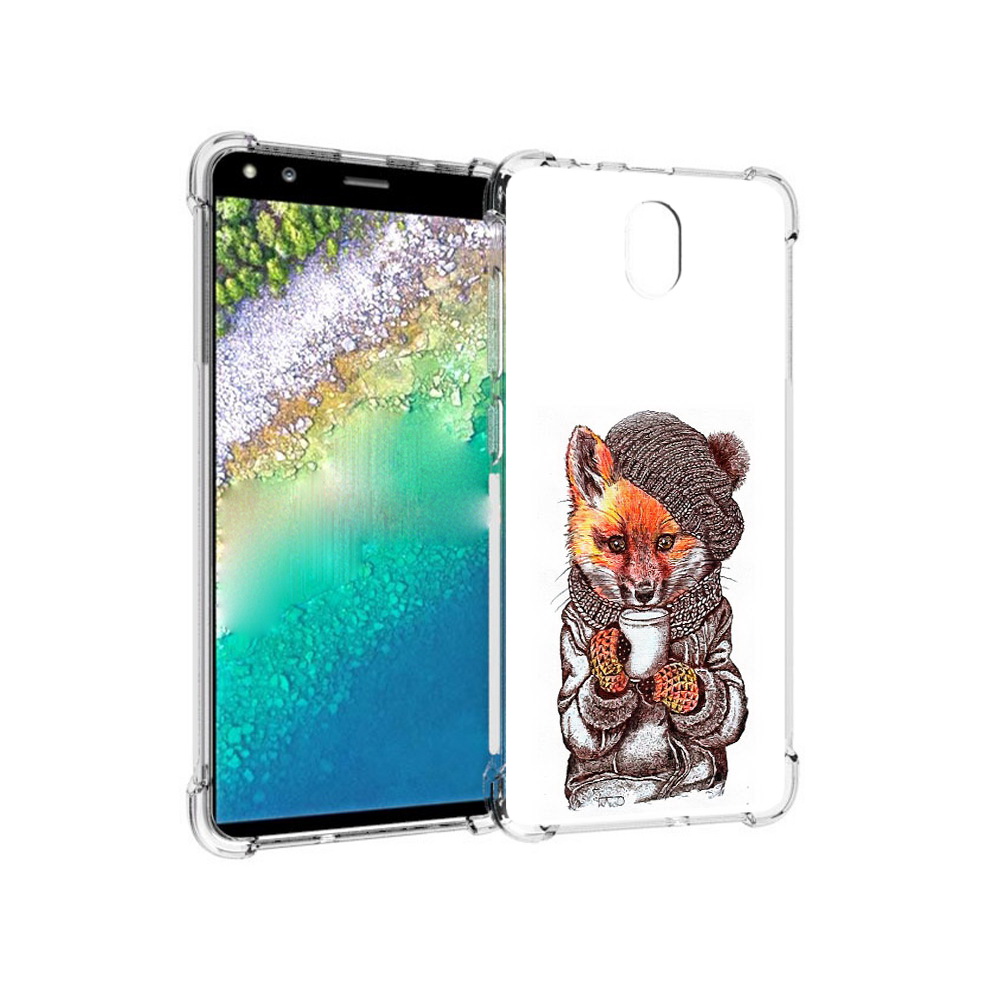 

Чехол MyPads Tocco для Nokia C01 Plus лиса в шапке (PT161800.114.437), Tocco