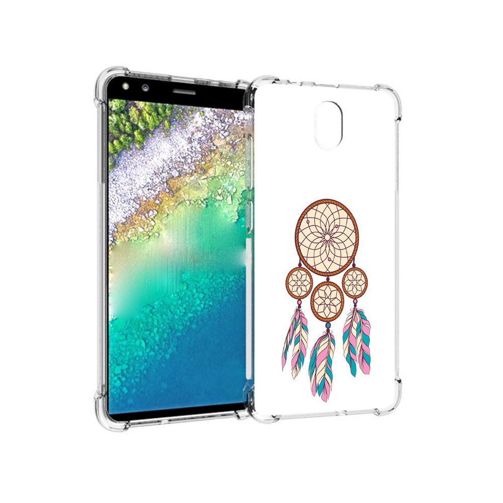

Чехол MyPads Tocco для Nokia C01 Plus ловец снов бежевый (PT161800.114.442), Прозрачный, Tocco