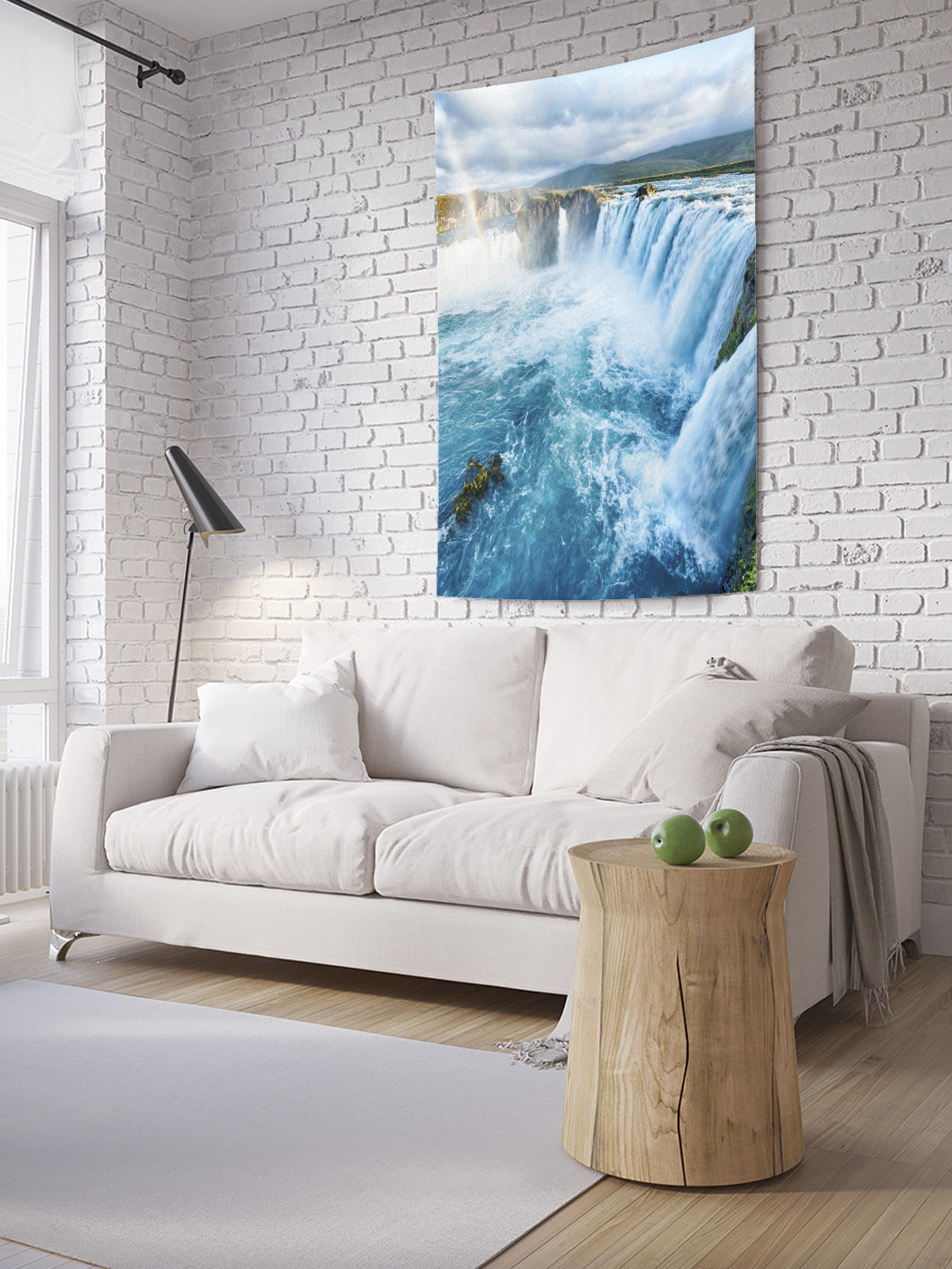 

Вертикальное фотопанно на стену JoyArty Водопадный рай 100x150 см, Водопадный рай