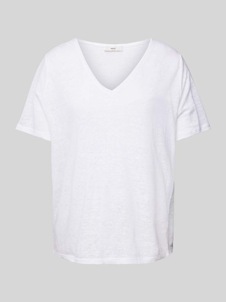 

Футболка женская Mango 77020583 белая XS, Белый, 77020583