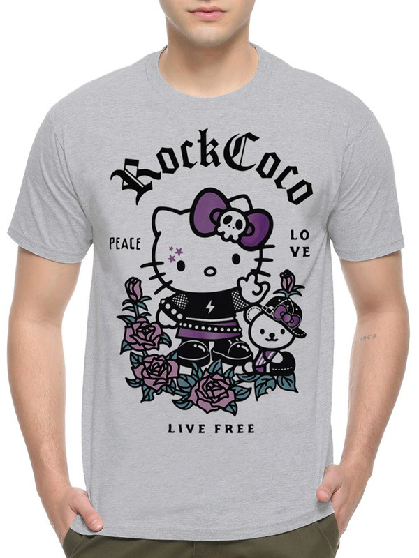 

Футболка мужская DreamShirts Studio Hello Kitty / Тайна Коко / Рок / Котик / серая XS, Серый, Hello Kitty / Тайна Коко / Рок / Котик /