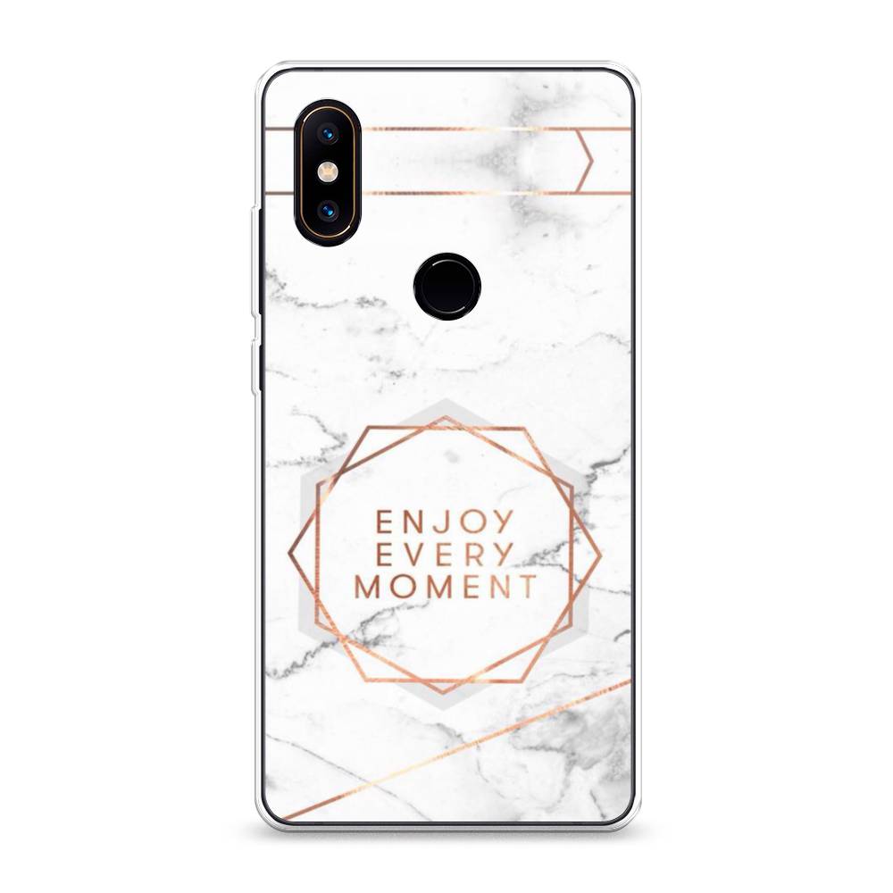 

Чехол Awog на Xiaomi Mi Mix 2S "Enjoy every moment мрамор", Разноцветный, 33450-7