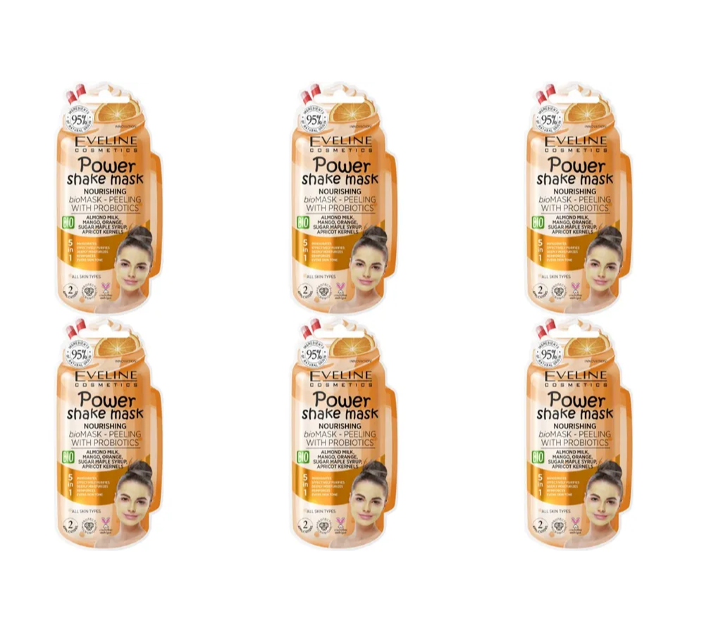 

Маска-пилинг Eveline bio Power Shake Mask 10 мл 6 шт