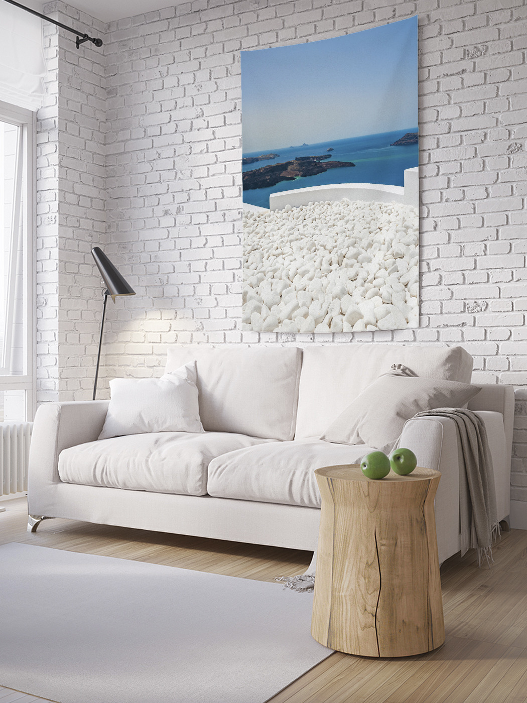 

Вертикальное фотопанно на стену JoyArty Галька на веранде 150x200 см, Галька на веранде