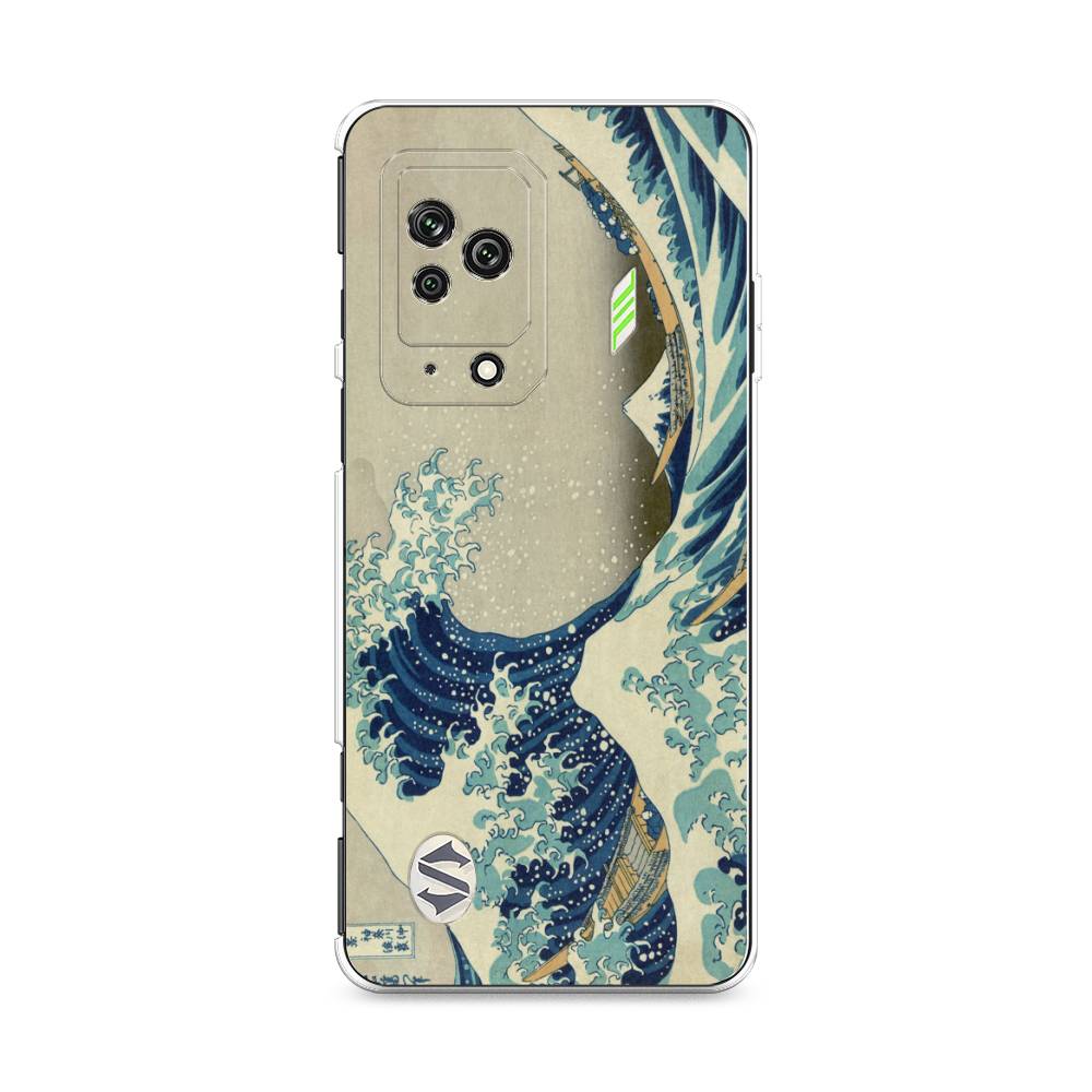

Чехол Awog на Xiaomi Black Shark 5 "Большая волна в Канагаве", Разноцветный, 314050-9