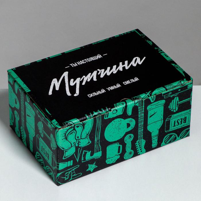 

Коробкапенал «Лучшему мужчине», 22 х 15 х 10 см, Зеленый;черный