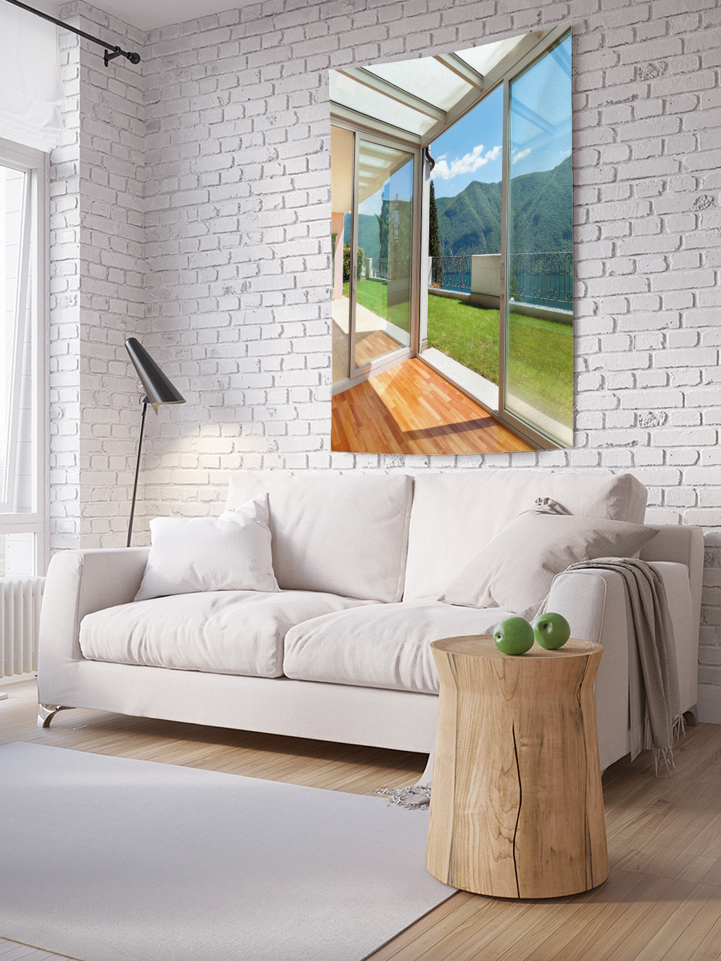

Вертикальное фотопанно на стену JoyArty Горная веранда 150x200 см, Горная веранда