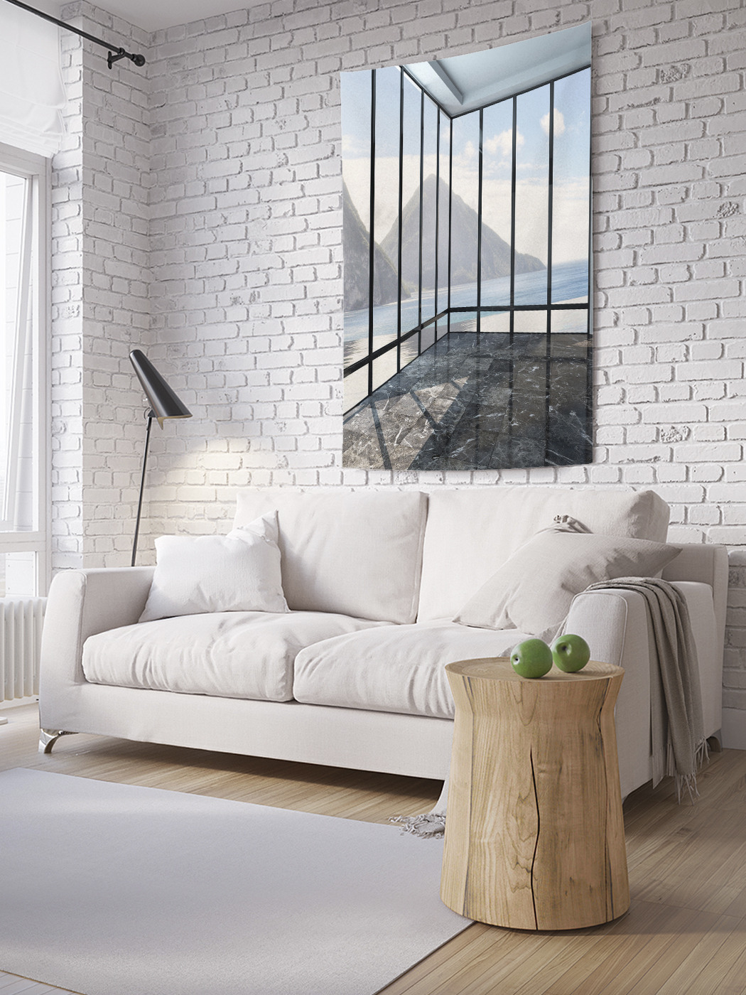 

Вертикальное фотопанно на стену JoyArty Веранда с видом на горы 150x200 см, Веранда с видом на горы