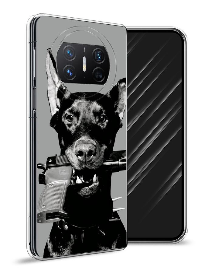 

Чехол Awog на Huawei Mate X3 "Доберман", Серый, 6122450-1