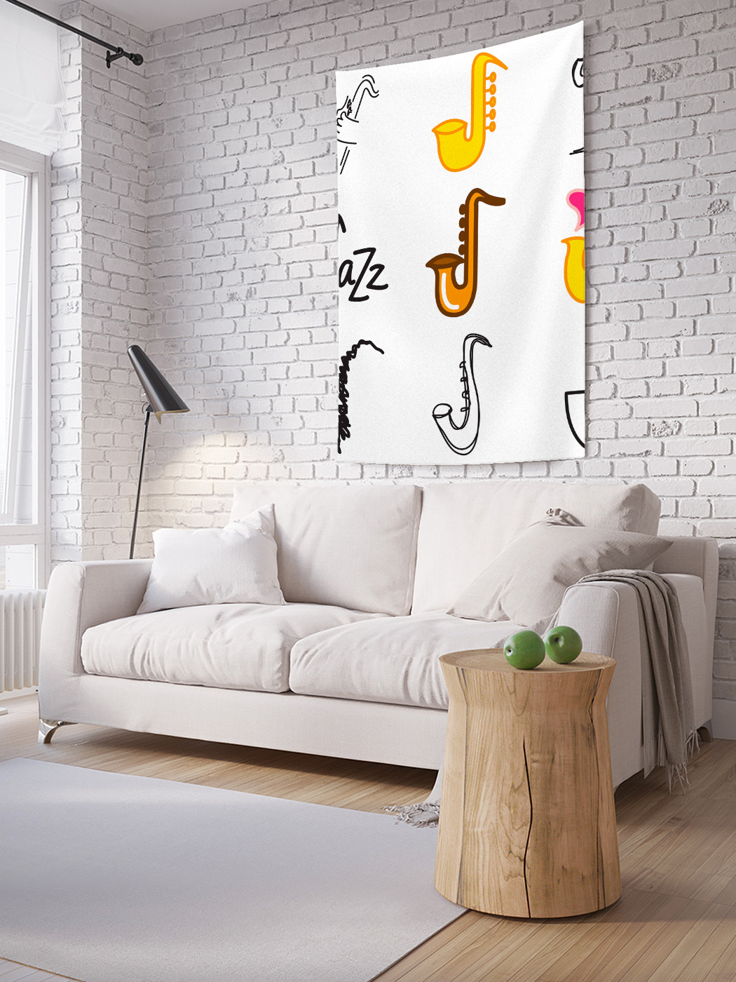 

Вертикальное фотопанно на стену JoyArty Любовь к джазу 150x200 см, Любовь к джазу