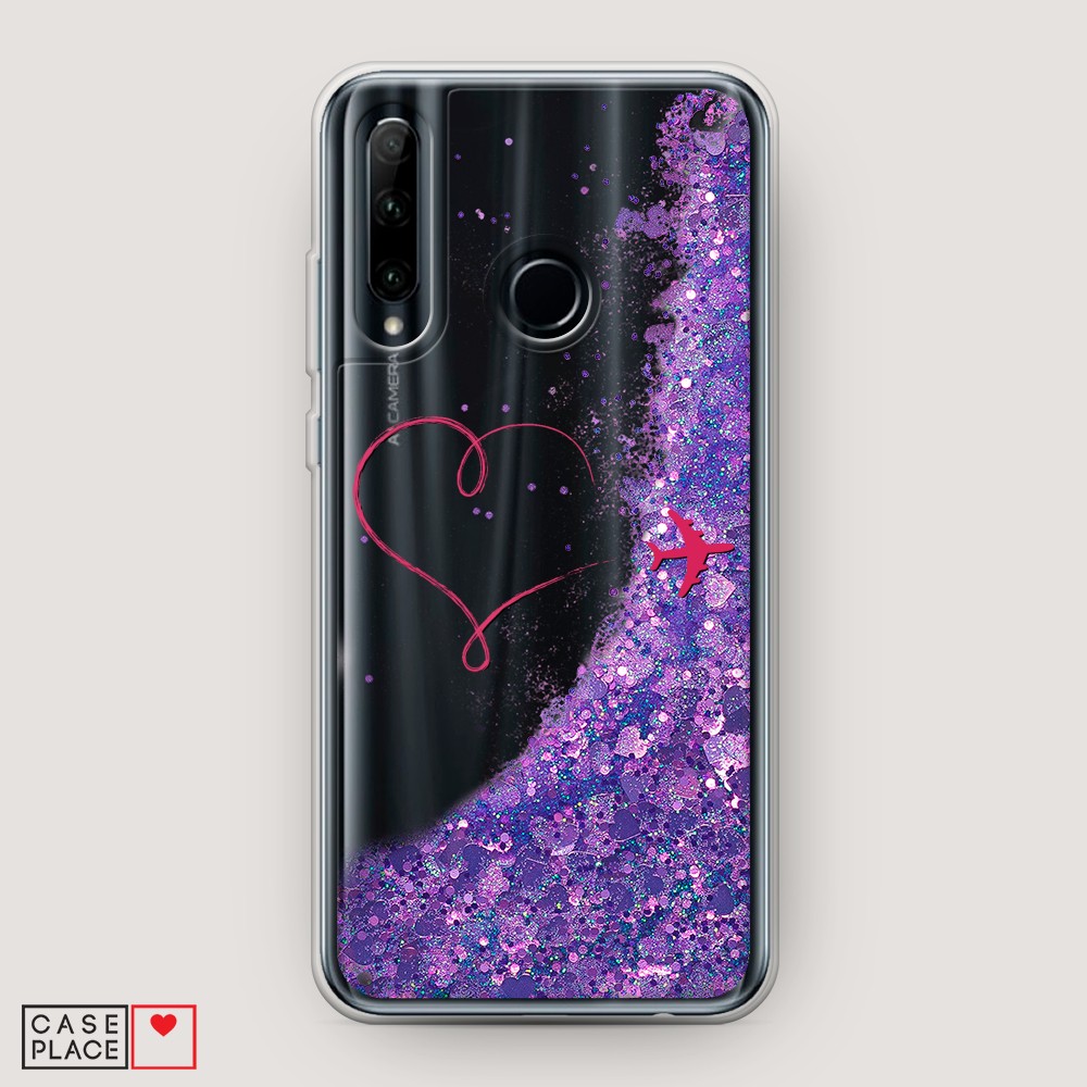 

Чехол Awog на Honor 10i "Сердце и самолет", Разноцветный, 68892-1