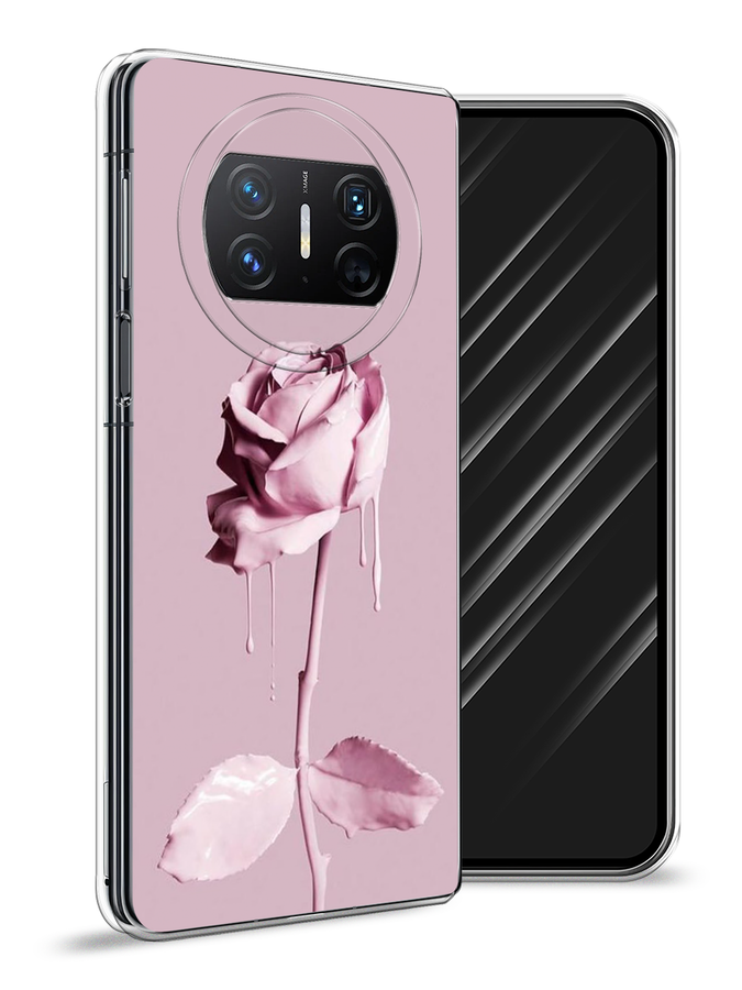 

Чехол Awog на Huawei Mate X3 "Роза в краске", Белый;розовый, 6122450-1