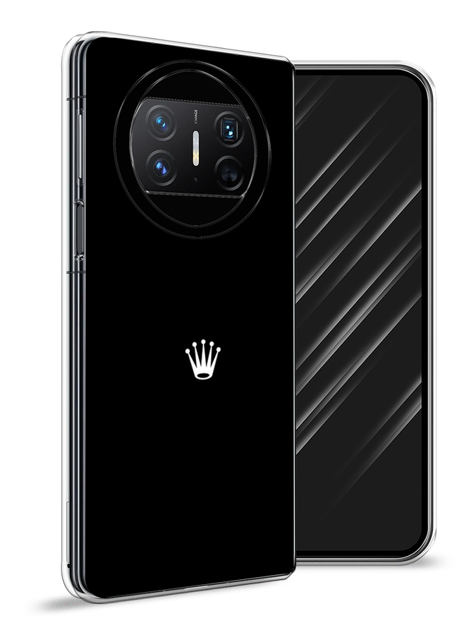 

Чехол Awog на Huawei Mate X3 "Белая корона на черном фоне", Черный, 6122450-1