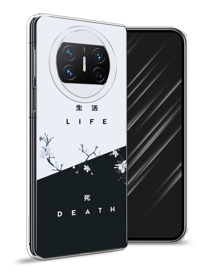 

Чехол Awog на Huawei Mate X3 "Life and death", Черный;серый, 6122450-1