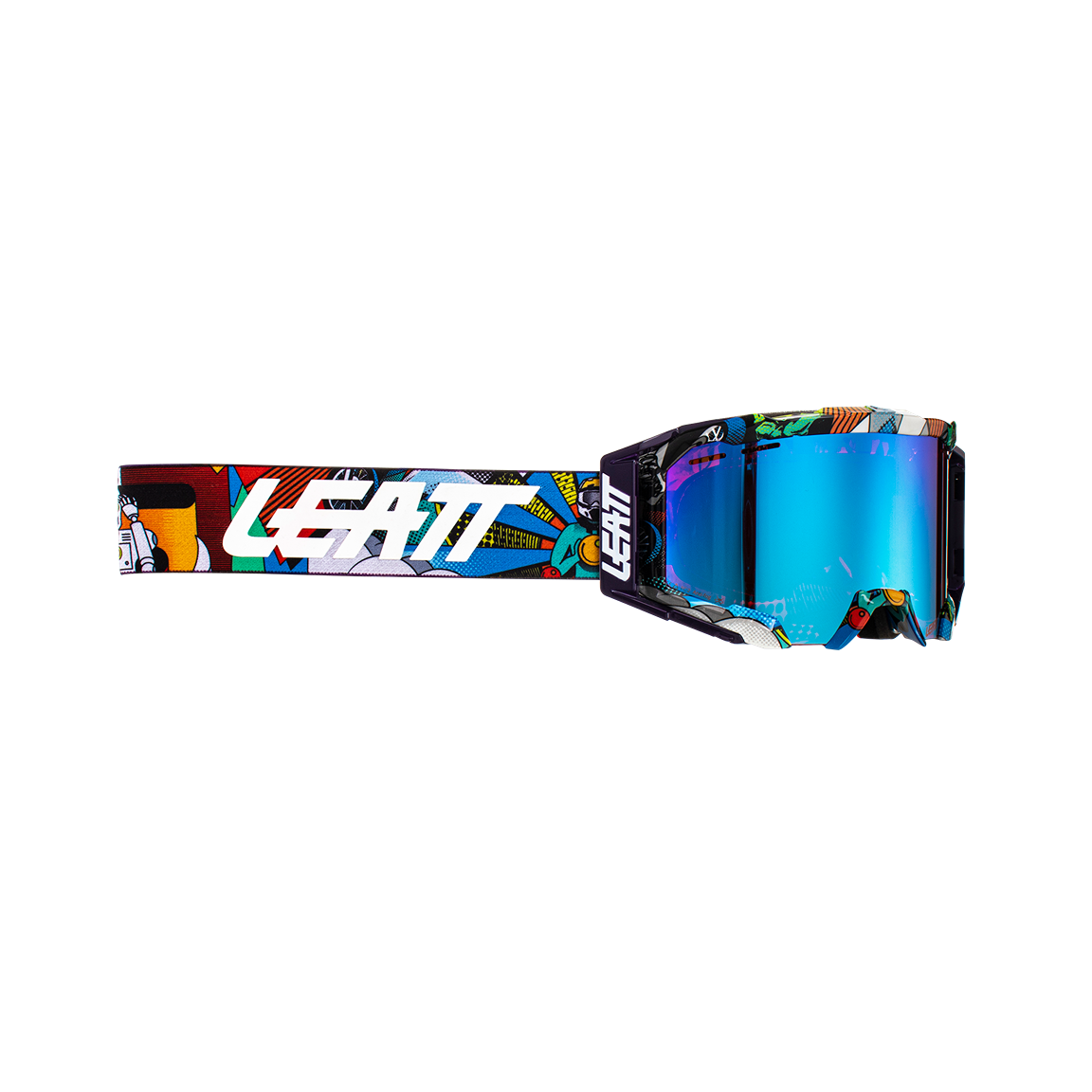 

Кроссовая маска Leatt Velocity 5.0 MTB Iriz Area 51 Blue UC 26% (8023020590), Белый, Velocity