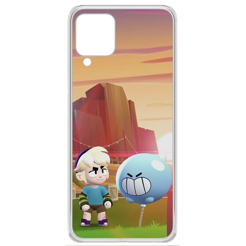 

Чехол-накладка Brawl Stars-Гас для Samsung Galaxy A22 4G (A225), Прозрачный