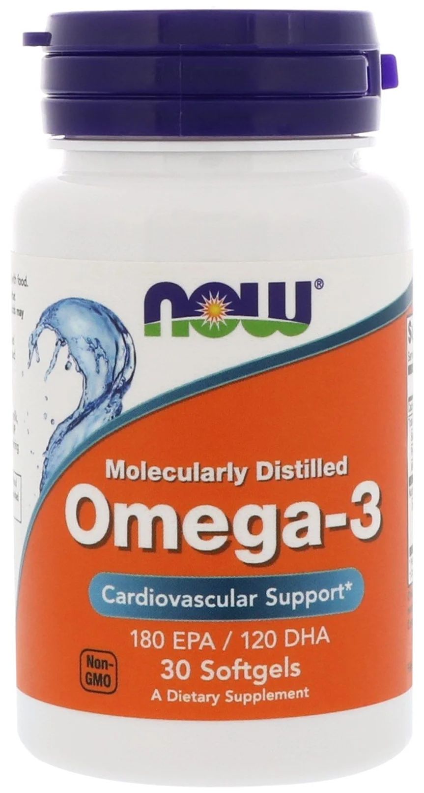 Omega-3 NOW 1000 мг капсулы 30 шт.