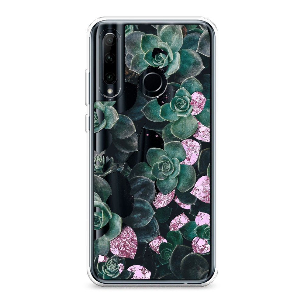 

Чехол Awog на Honor 10i "Сукуленты цветные", Разноцветный, 68894-1