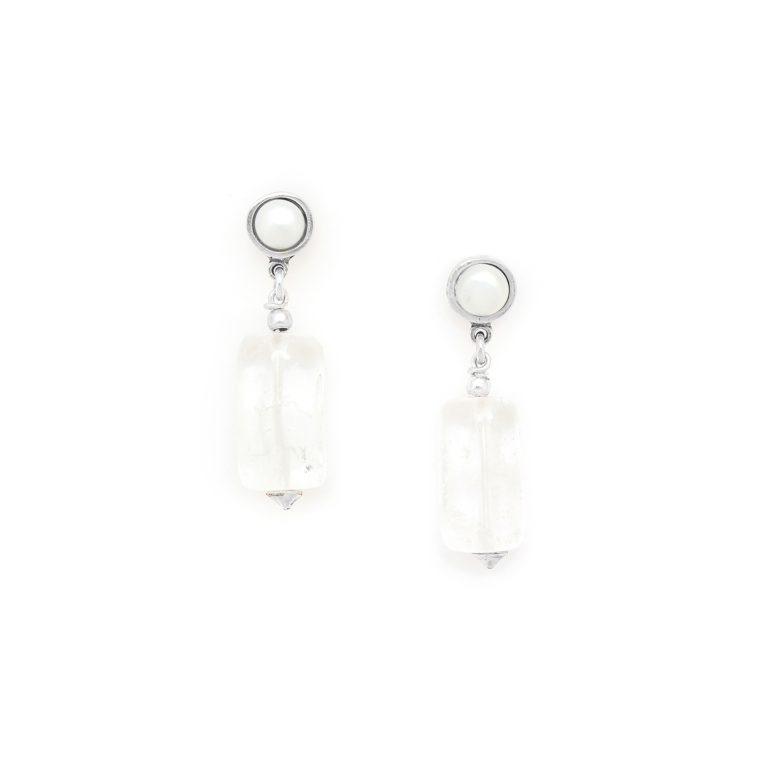

Серьги подвески из бижутерного сплава Nature Bijoux NB24.2-12-79497, горный хрусталь, NB24.2-12-79497