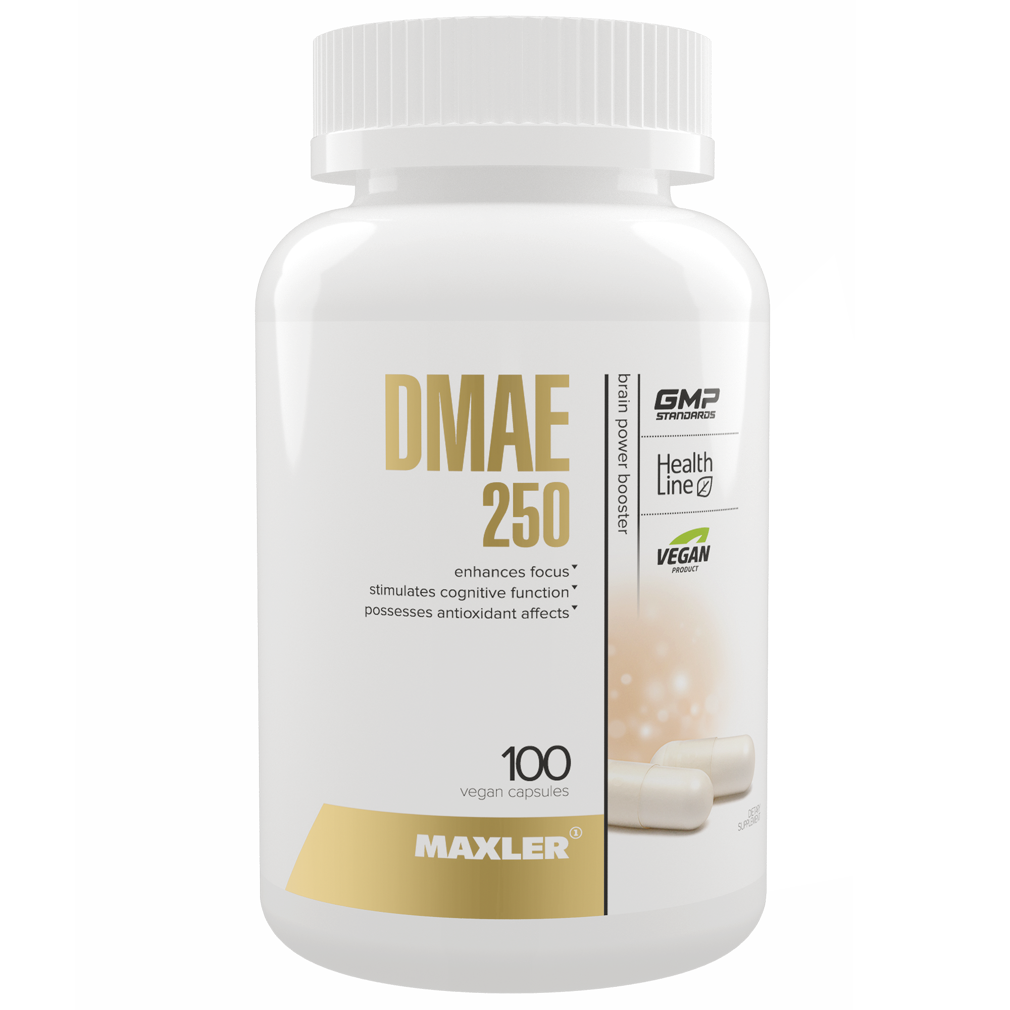 

DMAE Maxler DMAE 250 100 капс. натуральный, Dmae 250
