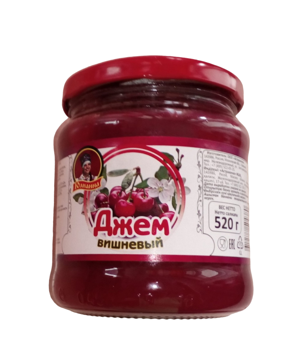 

Джем Юлианна вишнёвый, стерилизованный, 520 г