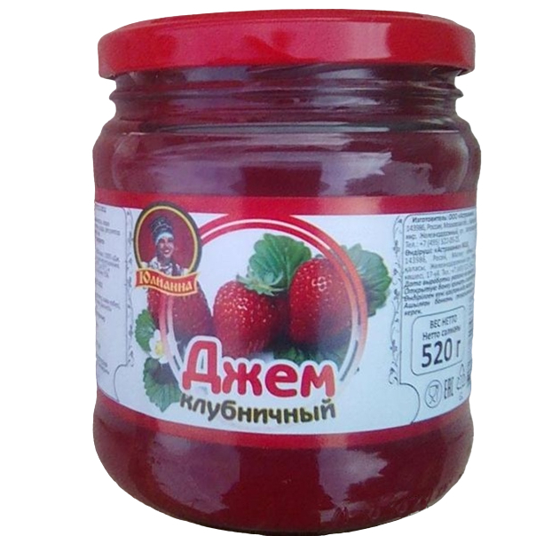 

Джем Юлианна клубничный, стерилизованный, 520 г