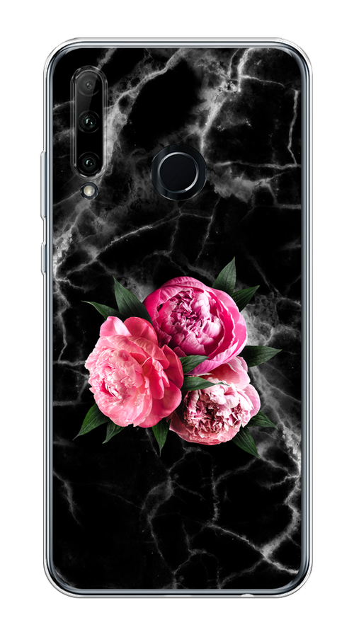 

Чехол на Honor 10i/20 Lite 2019/20e "Букет на черном мраморе", Черный;серый;розовый;зеленый;белый, 68950-1