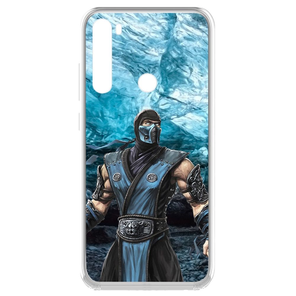 

Чехол-накладка Krutoff Clear Case Мортал Комбат. Саб Зиро для Xiaomi Redmi Note 8, Прозрачный
