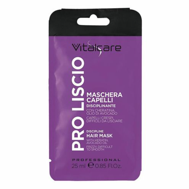 Маска для волос Vitalcare Pro Liscio с кератином, для вьющихся и непослушных волос 25 мл