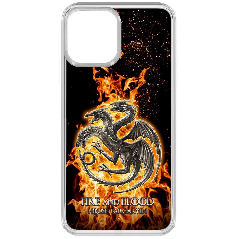 Чехол-накладка Krutoff Clear Case Игра Престолов Дом Таргариен для iPhone 13