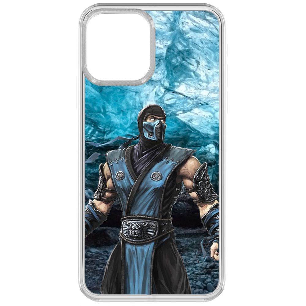 

Чехол-накладка Krutoff Clear Case Мортал Комбат. Саб Зиро для iPhone 13, Прозрачный