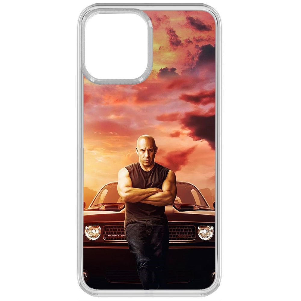 

Чехол-накладка Krutoff Clear Case Форсаж. Доминик Торетто для iPhone 13, Прозрачный