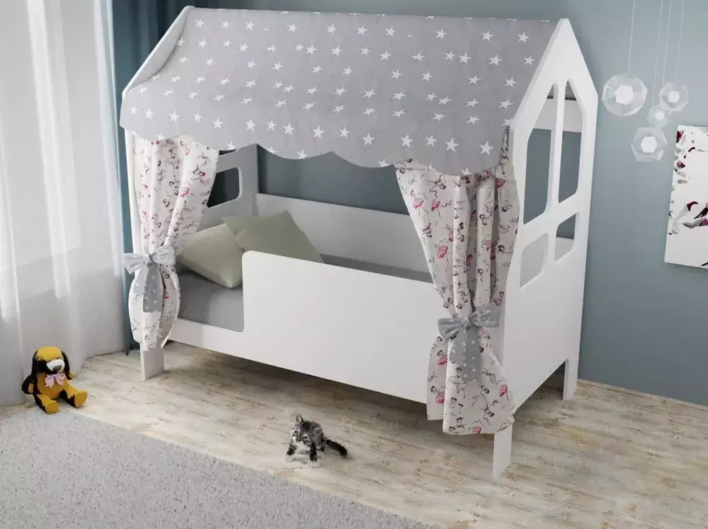 Кровать детская-домик 85х163.5х155 см, БазисВуд 