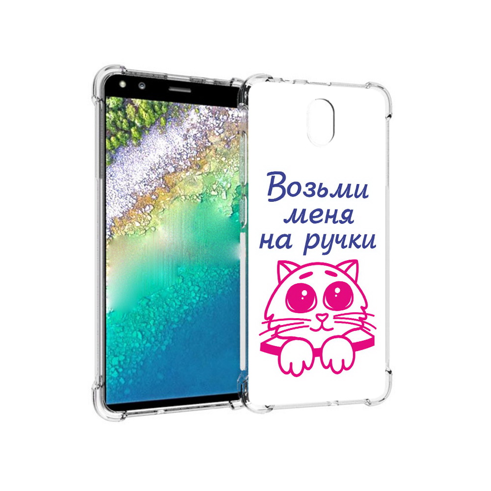 

Чехол MyPads Tocco для Nokia C01 Plus мяу (PT161800.114.491), Прозрачный, Tocco
