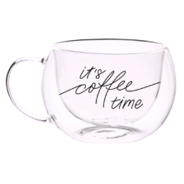 

Кружка Atmosphere Its coffee time 300 мл прозрачная