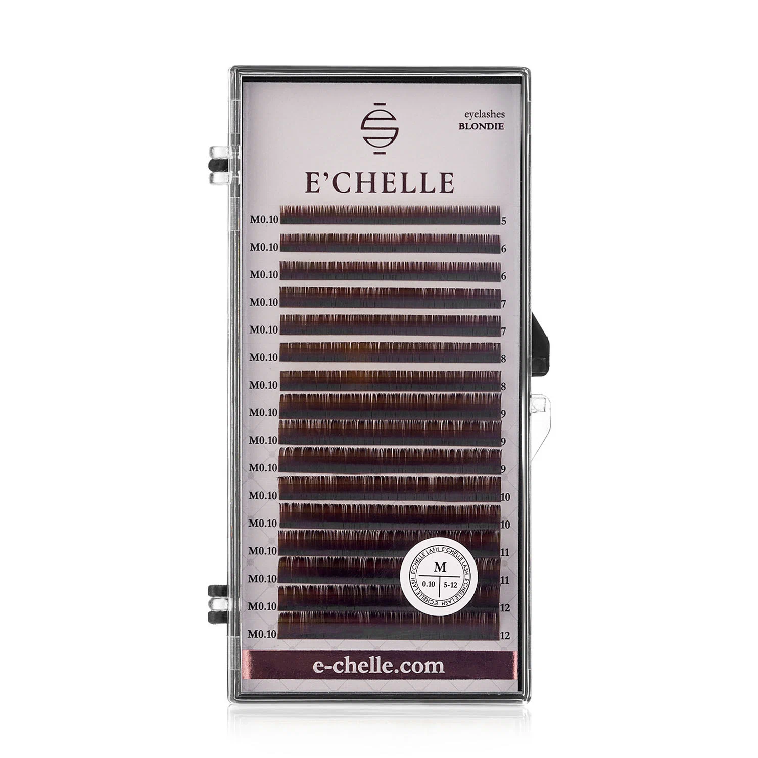 

Ресницы E'CHELLE BLONDIE MIX M M 0.10 5-12 mm, Коричневый