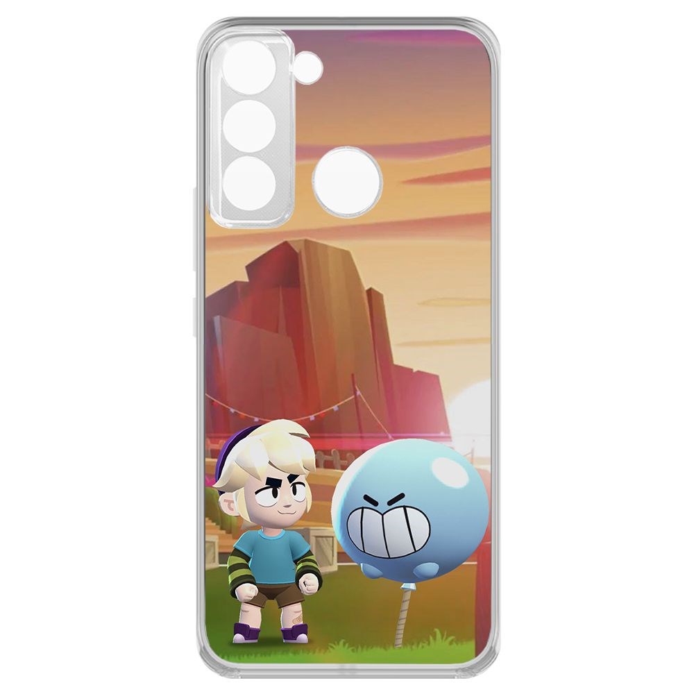 

Чехол-накладка Brawl Stars-Гас для Tecno Pop 5 LTE, Прозрачный