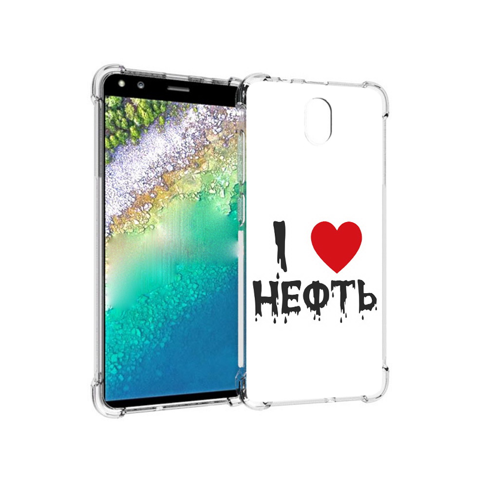 

Чехол MyPads Tocco для Nokia C01 Plus нефть (PT161800.114.522), Прозрачный, Tocco