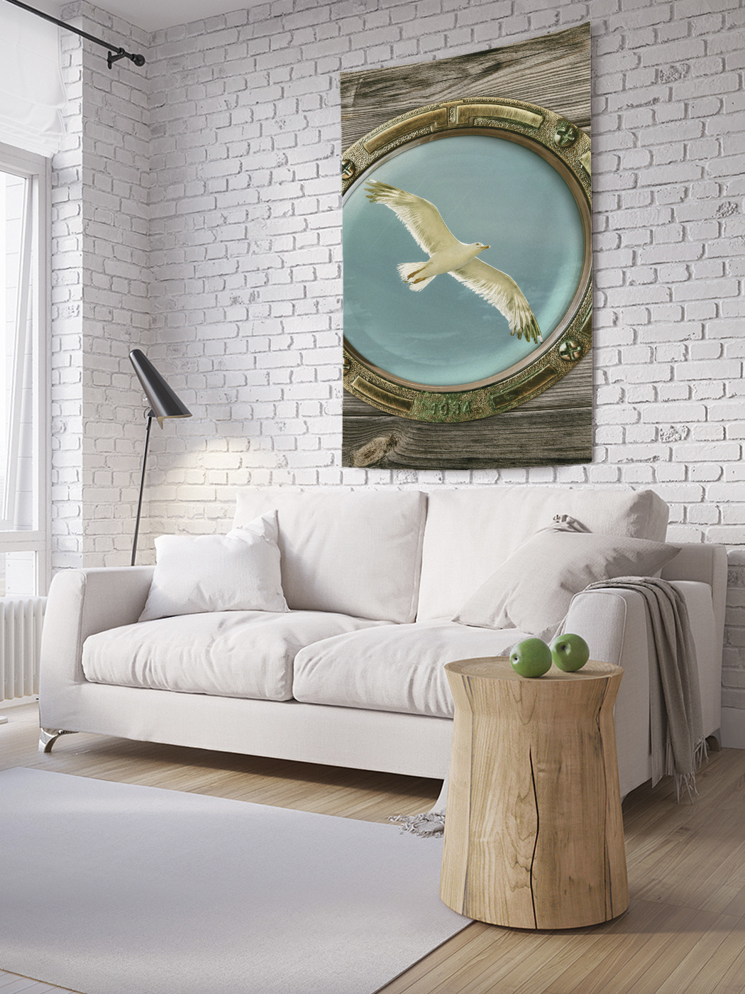 

Вертикальное фотопанно на стену JoyArty Корабельная чайка 100x150 см, Корабельная чайка