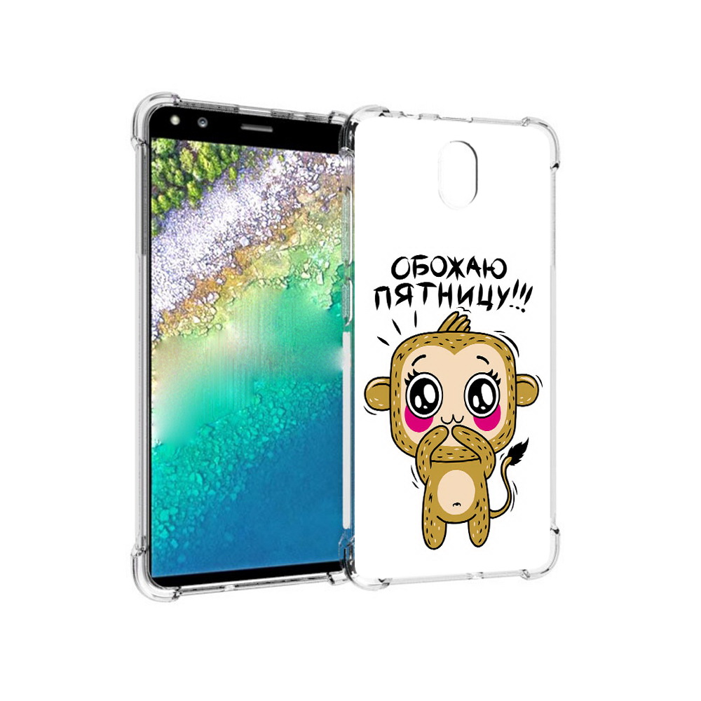 

Чехол MyPads Tocco для Nokia C01 Plus обожаю пятницу (PT161800.114.525), Прозрачный, Tocco